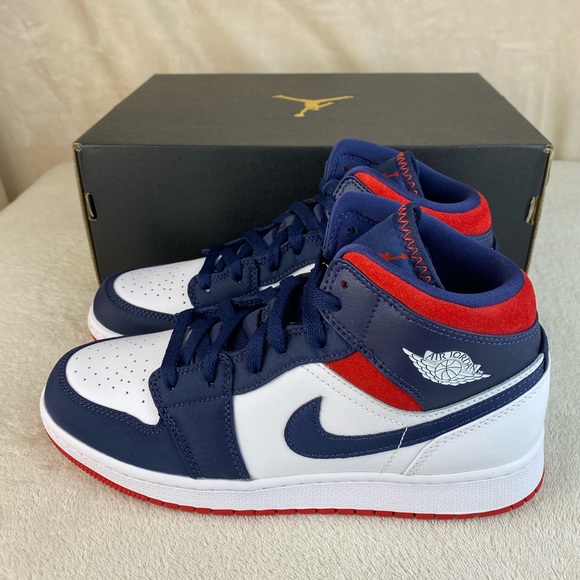 red white blue jordan 3